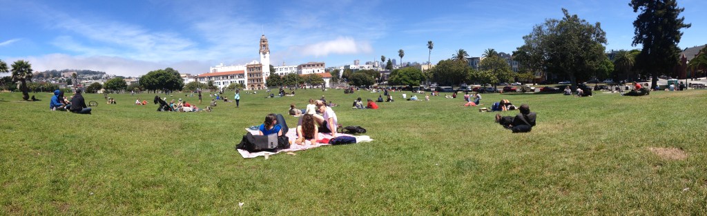 Dolores Park in San Francisco, California.