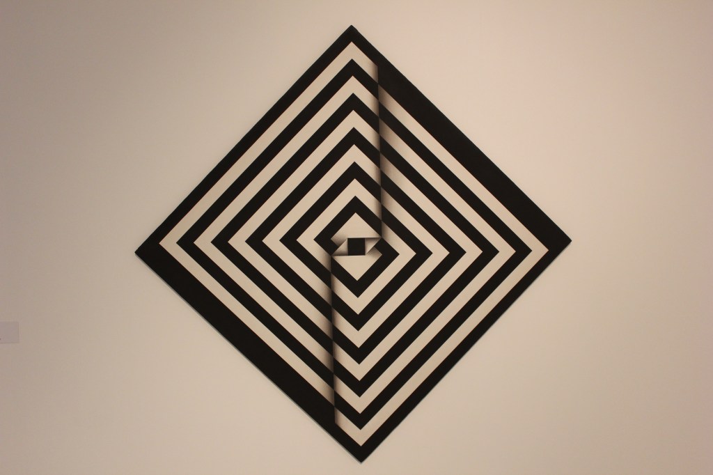 Artwork by Colombian artist Omar Rayo at the Museu de Arte Contemporânea da Universidade de São Paulo.